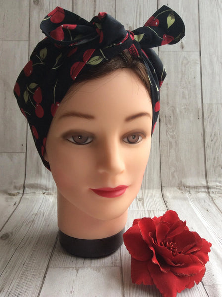 Cherries headscarf