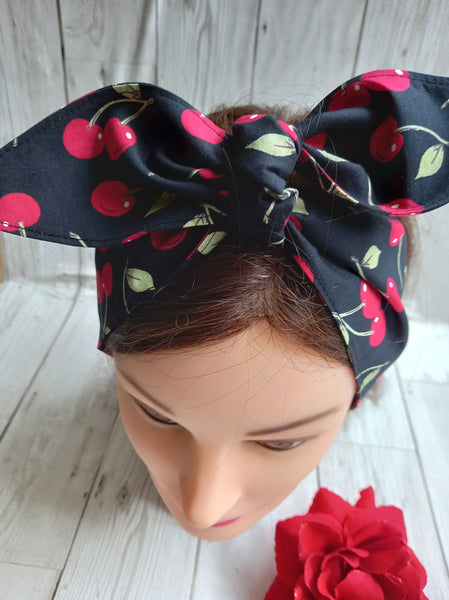 Cherry hair tie