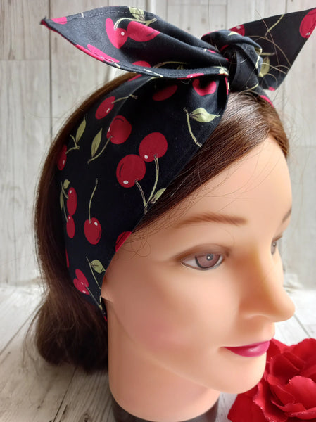 Cherry hair tie