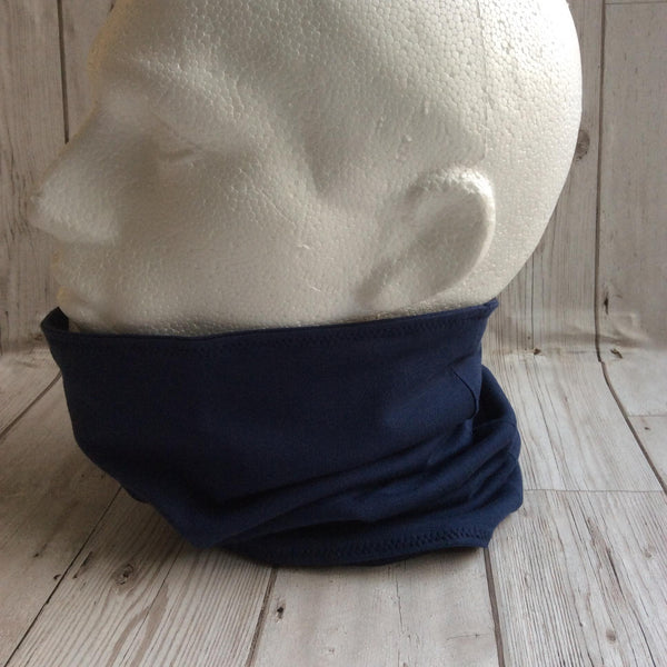 Man's neck gaiter - navy blue