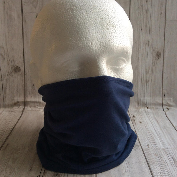 Man's neck gaiter - navy blue