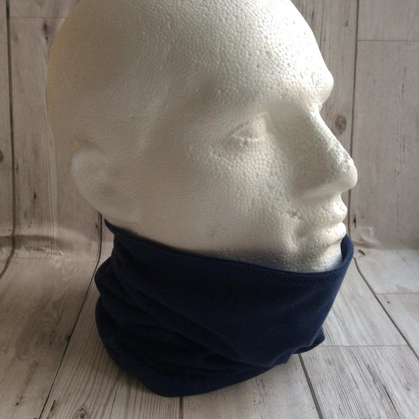 Man's neck gaiter - navy blue
